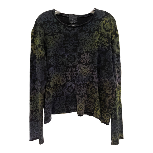 Tapestry Crop Sweater