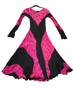 Shibori Pink & Black K Dress